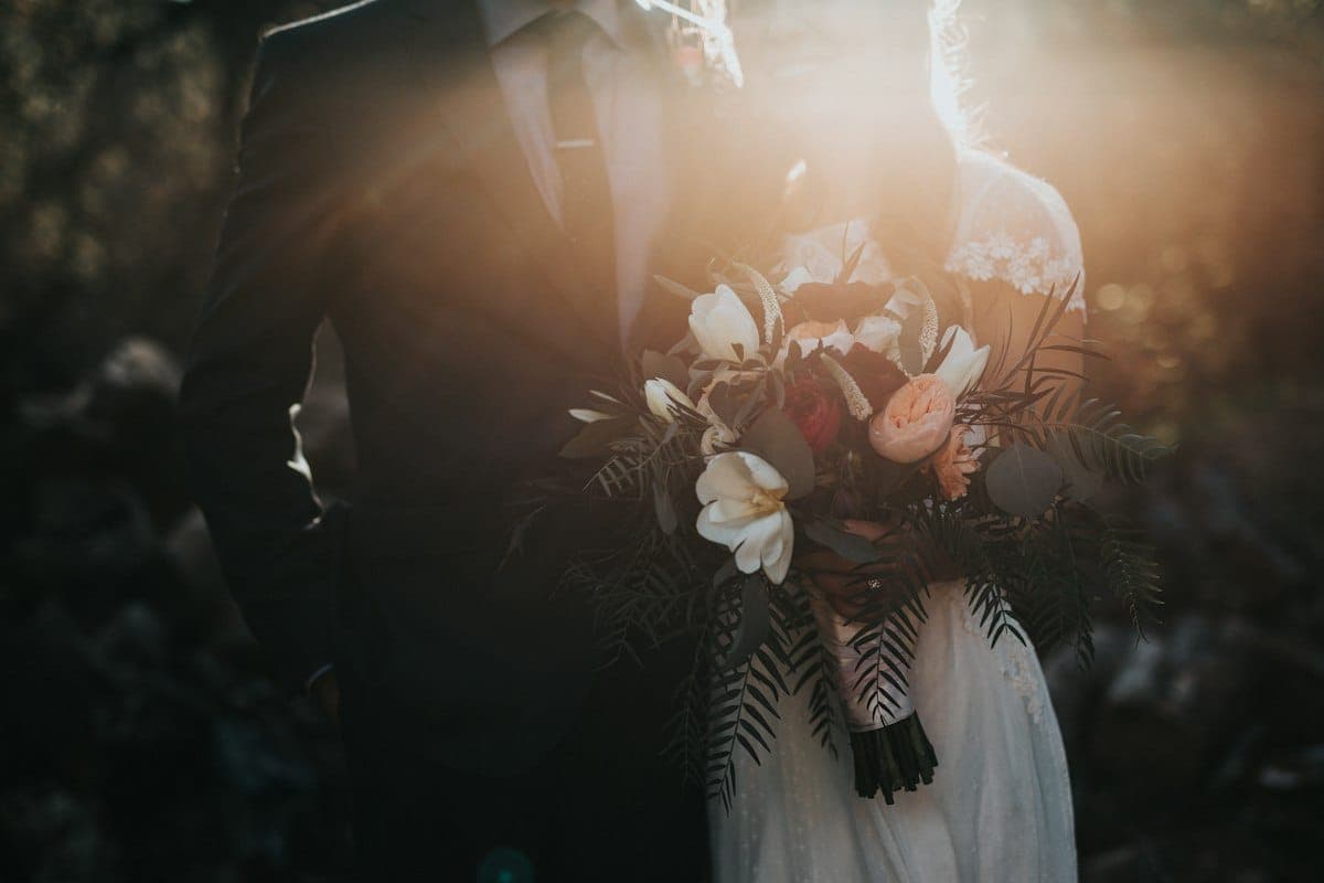 Bouquet dans la lumière du soir